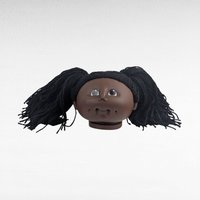 Vintage 1984 Cabbage Patch Kids Doll Head, Collectible Toy Part, Craft Supply