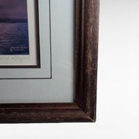 Vintage "Mallards at Sunset" Signed & Numbered Print by Rhynard Klingbeil, Framed Wildlife Art, Duck Decor, Nature Gift
