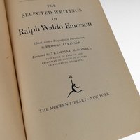1950 The Selected Writings of Ralph Waldo Emerson, Modern Library College Edition, Softcover Book, Classic Literature