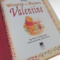 1995 Disney Winnie the Pooh's Valentine Hardcover Book, Children's Valentine Story, Pooh Bear Gift