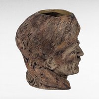 1976 Davy Crockett Ceramic Mug, American Frontier Collectible, Coonskin Cap Portrait Mug