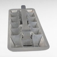 Vintage Metal Ice Cube Tray with Lever, Kitchen Barware, Farmhouse Ice Maker