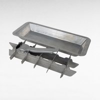 Vintage Metal Ice Cube Tray with Lever, Kitchen Barware, Farmhouse Ice Maker