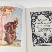 Rubaiyat Omar Khayyam Fitzgerald Pogany Illustrated, Poetry Book, Vintage Literary Gift