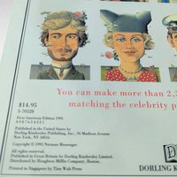 Vintage 1995 Famous Faces Norman Messenger Hardcover Book Princess Diana Caricature Art Gift for Royal Collectors, Unique Coffee Table Book