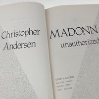 Vintage 1991 Madonna Unauthorized Biography Hardcover Book Christopher Andersen Pop Culture Icon Gift for Music Fans, Celebrity History
