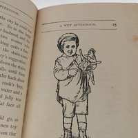 1884 Illustrated Children's Book, Antique Kids Story, Wet Afternoon, Dodd Mead, Collectible Children's Literature