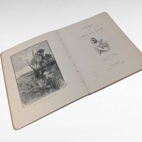 1888 Tennyson Poetry Book, Antique Illustrated Verse, Gems from Tennyson, Hammett Billings Art, Porter Coates, Literary Collectible