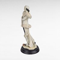 Vintage Resin Art Deco Lady Figurine, Elegant Woman Sculpture, Decorative Art, Collectible Figurine, Art Deco Style Statue