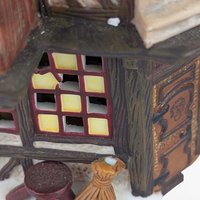 2001 Dept 56 Dickens Village - Scrooge's Brownstone with Motion