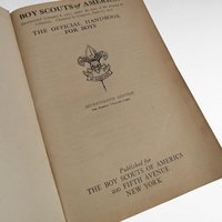 1917 Boy Scouts Handbook, Antique Scouting Collectible, Early BSA Manual, Historical Americana Gift