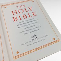Vintage 1960 Catholic Holy Bible, Elsa Jane Werner, Charles Hartman, Old & New Testament, Illustrated Hardcover