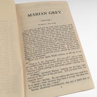 1923 Marian Grey Book by Mary J Holmes, Antique Novel Gift for Reader, Collectible Literature