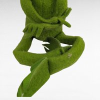 1976 Fisher Price Kermit Frog Doll, Vintage Muppets Toy, Posable Plush Figure, Classic TV Character Gift