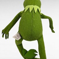 1976 Fisher Price Kermit Frog Doll, Vintage Muppets Toy, Posable Plush Figure, Classic TV Character Gift