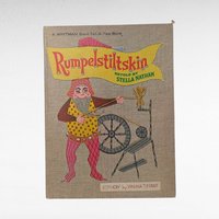 1968 Rumpelstiltskin Hardcover, Stella Nathan Retelling, Vintage Whitman Book, Illustrated Fairy Tale, Children's Story