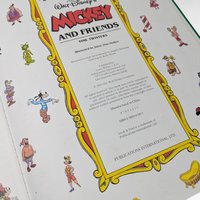 1993 Disney Mickey and Friends Time Twisters Look and Find Book, Vintage Hardcover Children's Book, Disneyana Collector