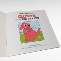 Vintage Clifford the Big Red Dog Book Set, 1980s Scholastic Softcover Pair, Children's ABC and Parade Stories