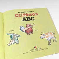 Vintage Clifford the Big Red Dog Book Set, 1980s Scholastic Softcover Pair, Children's ABC and Parade Stories