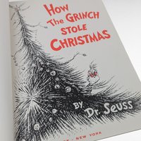Vintage 1985 How the Grinch Stole Christmas Book, Dr. Seuss Softcover, Holiday Story, Gift for Children