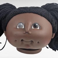 Vintage 1984 Cabbage Patch Kids Doll Head, Collectible Toy Part, Craft Supply