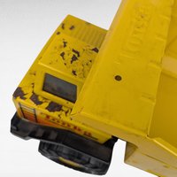 Vintage Yellow Tonka Turbo Diesel Dump Truck Toy, Classic Metal Truck for Collector, Kids Play, Construction Decor