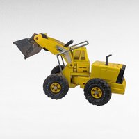 Vintage Yellow Tonka Turbo Diesel Front End Loader Toy, Classic Construction Vehicle, Collector Display, Kids Pretend Play