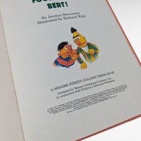 1992 Sesame Street Fooled You Bert! Hardcover Book, Bert and Ernie Story, Children's Book Gift