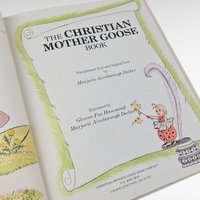 1978 Christian Mother Goose Hardcover, Marjorie Ainsborough Decker, Vintage Religious Children's Book