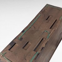 Vintage Lerner Carved Style Plastic Desk Organizer, Faux Wood Letter Holder, Office Storage