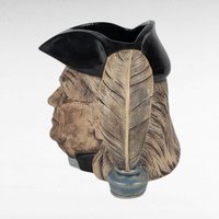 Vintage Benjamin Franklin Ceramic Mug, American History Collectible, Founding Father Portrait Mug