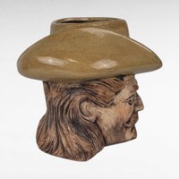 1979 Buffalo Bill Cody Ceramic Mug, Western History Collectible, American Frontier Portrait Mug
