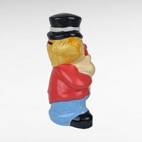 Vintage Ceramic Clown Piggy Bank, Tall Circus Decor, Whimsical Coin Holder Gift