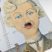 Vintage 1995 Famous Faces Norman Messenger Hardcover Book Princess Diana Caricature Art Gift for Royal Collectors, Unique Coffee Table Book