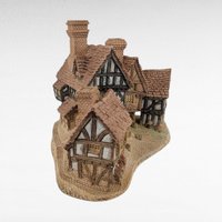 1981 David Winter Stratford House Figurine, Vintage English Village Sculpture, Collectible Home Decor Gift