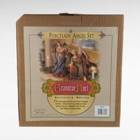 1999 Grandeur Noel Porcelain Angel Pair - Vintage Holiday Decor