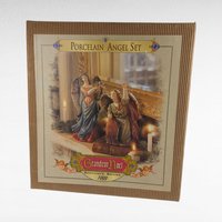 1999 Grandeur Noel Porcelain Angel Pair - Vintage Holiday Decor
