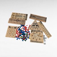 Vintage Chadwick Set of 7 Peg Games, 1980s Wooden Puzzles, Complete Game Set, Family Fun Gift