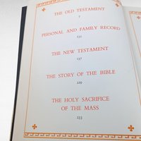 Vintage 1960 Catholic Holy Bible, Elsa Jane Werner, Charles Hartman, Old & New Testament, Illustrated Hardcover