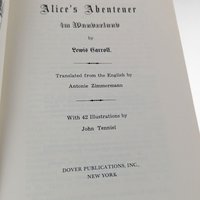 1974 German Alice in Wonderland Book, Lewis Carroll Softcover, Alice's Abenteuer, Bilingual Reader Gift, Vintage Children's Literature