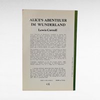 1974 German Alice in Wonderland Book, Lewis Carroll Softcover, Alice's Abenteuer, Bilingual Reader Gift, Vintage Children's Literature