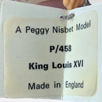 Vintage Peggy Nisbet King Louis XVI Doll, English Made Historical Figure, Collector Doll with Stand, Gift for History Buff, Display Doll