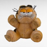 1981 Dakin Garfield Plush Window Clinger, Vintage Cartoon Cat Decor, I'm Climbing the Walls for You, Nostalgic Toy
