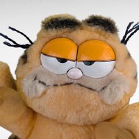 1981 Dakin Garfield Plush Window Clinger, Vintage Cartoon Cat Decor, I'm Climbing the Walls for You, Nostalgic Toy
