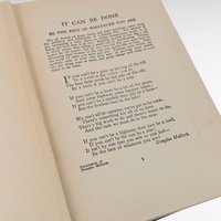 1921 It Can Be Done Poetry, Inspirational Verse, Joseph Morris, Antique Hardcover, Collectible Poems