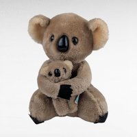 Vintage 1978 Dakin Koala Plush with Baby, Mama and Baby Koala Stuffed Animal, Collectible Dakin Toy