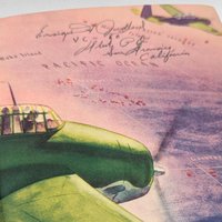1943 Torpedo 8 by Ira Wolfert, Hardcover Book, Swede Larsen's Bomber Squadron, Signed by Harold Jedlung with Military Orders, WWII Aviation
