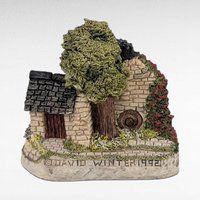 1992 David Winter "Wiltshire Waterwheel" The Shires Collection Village Figure - Miniature Cottage Collectible, No Box