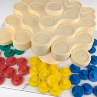 Complete 1984 Pressman Topple Game: Vintage Stacking & Balance Challenge, All Pieces, Instructions on Box