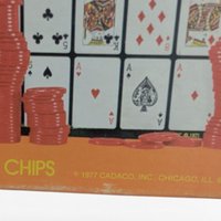 Vintage 1977 Cadaco Poker-Keeno Game, Complete Set with 12 Boards, Cards & Chips, 70s Group Party Game